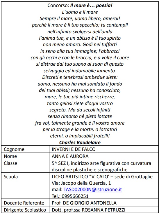 2024_04_11  Concorso Mare è - classe 5^I, sede di Taranto