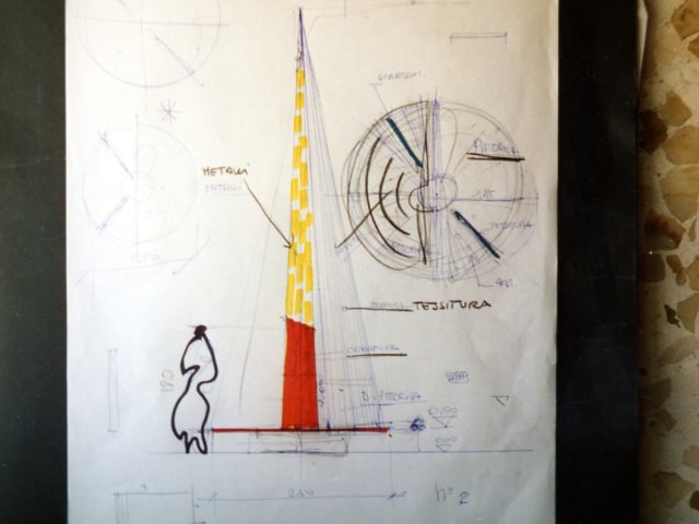 Mostra “Natale in fabbrica con la scuola” - 1989/90 - All’interno di un capannone nella zona industriale di Potenza, gli Istituti d’Arte di Grottaglie e Potenza organizzano ed allestiscono la mostra “Natale in fabbrica con la scuola”. Disegni di progetto.Scarica il file