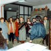 Visita della delegazione della città di San Pietroburgo - Una delegazione della città russa di San Pietroburgo visita la nostra scuola. Il gruppo dei visitatori è nella sala forni della sezione Decorazione Ceramica. Di spalle il prof. Domenico PintoScarica il file